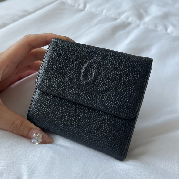 CHANEL Handbags - Chanel Timeless Caviar Compact Wallet